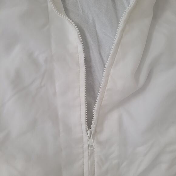 Vintage 90s Windbreaker Coach Jacket Small 19x26 White Baggy - Picture 13 of 14